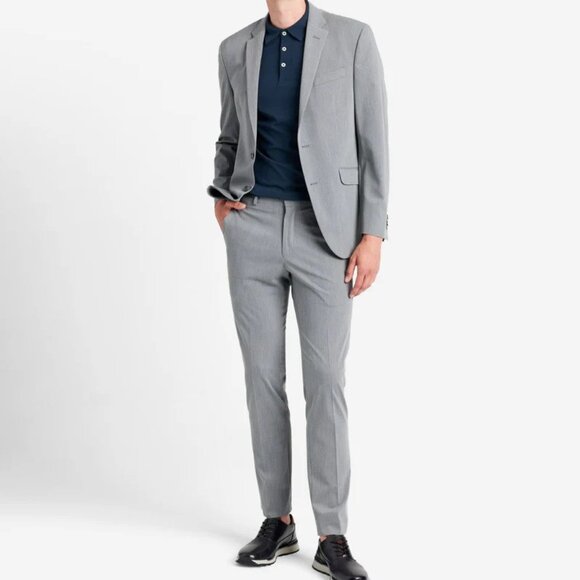 Kenneth Cole Reaction‎ Men's 2 pc Suit Blazer 46R Jacket Pants 34Wx34L E02121 - Picture 1 of 15